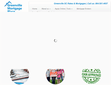 Tablet Screenshot of greenvillemortgageplace.com